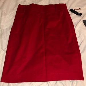 NWT Red Mid-Length Skirt Size 10